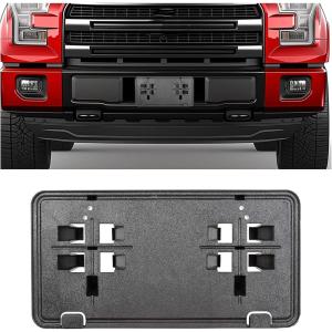 imageECOTRIC Front License Plate Bracket Compatible with 20152017 Ford F150 F150 Replacement for FL3Z17A385B FO1068166 FO10681651 PC