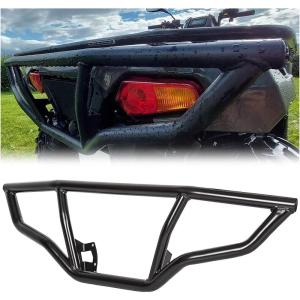 imageECOTRIC Rear Brush Guard Bumper Compatible with 20142023 Polaris Sportsman Touring 570 450 HO Replacement for 2879715 Black HeavyDuty Steel Back ProtectorRear