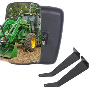 imageTractor Mirror Assembly With Fixed Arms Replacement For DM2455000 Compatible with John Deere 5000 ampamp 6000