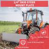 image12quot Skid Steer Mount Plate Quick Tach Attachment Loader Plate Compatible with Bobcat Kubota with One Year Warranty14 thick