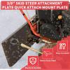 image12quot Skid Steer Mount Plate Quick Tach Attachment Loader Plate Compatible with Bobcat Kubota with One Year Warranty38 thick
