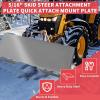 image12quot Skid Steer Mount Plate Quick Tach Attachment Loader Plate Compatible with Bobcat Kubota with One Year Warranty516 thick