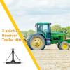 image3 Point 2 Receiver Trailer Hitch Category 1 Tractor Tow Hitch Drawbar Adapter with One Year Warranty