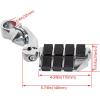 imageECOTRIC 114quot Highway Engine Guards Short Foot Pegs Compatible with Harley Touring Models wQuick Clamps Motorcycle Crash Bar Adjustable BlackSilvery