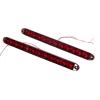 imageECOTRIC 2PCS 15quot 11 LED Trailer Light Waterproof Bar Sealed Stop Turn Rear Tail Park Third 3rd Brake Light Trailer Truck ampamp RV Marker Signal Red