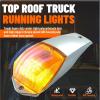 imageECOTRIC 5pcs 31LED Amber Cab Marker Lights Waterproof Top Roof Truck Running Lights Compatible with PeterbiltKenworthFreightlinerVolvoWestern StarMackInternationalPaccar Trailer Trucks5pcs