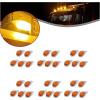 imageECOTRIC 5pcs 31LED Amber Cab Marker Lights Waterproof Top Roof Truck Running Lights Compatible with PeterbiltKenworthFreightlinerVolvoWestern StarMackInternationalPaccar Trailer Trucks30pcs