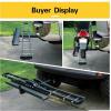 imageECOTRIC 600LBS Motorcycle Trailer Hitch Carrier Scooter Dirt Bike Hauler Hitch Mount Rack with Loading Ramp Locking Device Heavy Duty Steel Motorcycle Rack for Hitch Fits 2quot Receiver