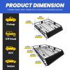 imageECOTRIC 67quot x 39quot x 51 Universal Roof Rack Cargo Carrier Basket with Extension Heavy Duty Steel Car SUV Top Luggage Storage Holder Basket for Travel 550LBS Weight Capacity67 x 39 x 51