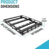 imageECOTRIC 67quot x 39quot x 51 Universal Roof Rack Cargo Carrier Basket with Extension Heavy Duty Steel Car SUV Top Luggage Storage Holder Basket for Travel 550LBS Weight Capacity50 x 39 x 475