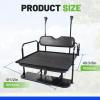 imageECOTRIC Back Seat Compatible with 2004 and Up Club Car PrecedentTempoOnward Gas or Electric Models Golf Cart Flip Rear Seat Kit Fold Down Black