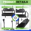 imageECOTRIC Back Seat Compatible with 2004 and Up Club Car PrecedentTempoOnward Gas or Electric Models Golf Cart Flip Rear Seat Kit Fold Down Black