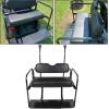 imageECOTRIC Back Seat Compatible with 2004 and Up Club Car PrecedentTempoOnward Gas or Electric Models Golf Cart Flip Rear Seat Kit Fold Down Black