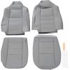 imageECOTRIC Bottom ampamp Top Lean Back Seat Covers Sets Compatible with 20032007 Ford F250 F350 Lariat XL FX4 ampamp XLT Regular Super ampamp Crew Cab Front Driver ampamp Passenger Side Gray