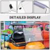 imageECOTRIC Clear Windshield Compatible with 2004UP Club Car Precedent Models Gas or Electric Golf Cart Folding Down Clear WindshieldClear X1