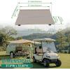imageECOTRIC Clear Windshield Compatible with 2004UP Club Car Precedent Models Gas or Electric Golf Cart Folding Down Clear WindshieldTinted X1