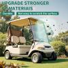 imageECOTRIC Clear Windshield Compatible with 2004UP Club Car Precedent Models Gas or Electric Golf Cart Folding Down Clear WindshieldTinted X1