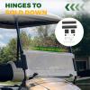 imageECOTRIC Clear Windshield Compatible with 2008PresentCurrent for EZGO RXV Model Impact Resistant Windshield for EZGO RXV Golf Cart2008ampampUP Folding StyleSmoke