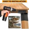 imageECOTRIC Deer Stand Brackets 4x4 Deer Blind Brackets 4Pcs Compound Angle Platform Bracket for Deer Hunting Shooting Shack Observation Decks Tree Houses Swing Sets Outdoor Platforms