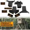 imageECOTRIC Deer Stand Brackets 4x4 Deer Blind Brackets 4Pcs Compound Angle Platform Bracket for Deer Hunting Shooting Shack Observation Decks Tree Houses Swing Sets Outdoor Platforms