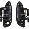 imageECOTRIC Door Handle Smooth Black Exterior Outside Compatible with 20022006 Nissan Altima Front Left ampamp Right  Rear Left ampamp RightFront LeftFront Right
