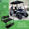 imageECOTRIC Flip Folding Rear Back Seat Kit Compatible with 1995Up EZGO TXT Golf Cart w roof support  You Will Receive 2 Packages