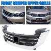 imageECOTRIC Front Bumper Grille Compatible With 2013 2014 2015 Honda Accord 4DRSedan  Chrome Hood Mesh Grille Grill JDM Mod StyleBlack  Chrome
