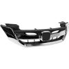 imageECOTRIC Front Bumper Grille Compatible With 2013 2014 2015 Honda Accord 4DRSedan  Chrome Hood Mesh Grille Grill JDM Mod StyleChrome