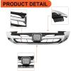 imageECOTRIC Front Bumper Grille Compatible With 2013 2014 2015 Honda Accord 4DRSedan  Chrome Hood Mesh Grille Grill JDM Mod StyleChrome