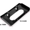 imageECOTRIC Front Bumper License Plate Mounting Bracket Frame Holder Compatible with 20092014 Ford F150 Replacement for 9L3Z17A385A 9L3Z17A385A FO1068134 BlackLicense Plate Frame