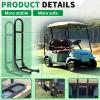 imageECOTRIC Golf Cart Rear Grab Bar Universal and Trailer Hitch with Receiver for Step on Back EZGO Club Car Yamaha with One Year Warranty