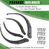 imageECOTRIC Golf Cart Standard Fender Flares Compatible with 1993 Club Car DS Model 2 Front and 2 Rear Fender Flare Durable Sturdy