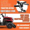 imageECOTRIC Heavy Duty Adjustable Lawn Mower Trailer Towing Hitch Garden Tractor Hitch Steel Compatible with John Deere Cub Cadet Craftsman