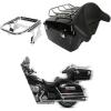 imageECOTRIC Motorcycle Trunk Luggage Rack Trunk Top Rack Rail Compatible with Harley Davidson Touring 19842024 Road Glide Road King Street Glide CVO Replacement for 5366587 Fit for King Chopped RazorBlack