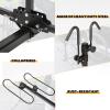 imageECOTRIC Rack Hitch Mounted 4 Bikes Platform Style Foldable Bicycles Carrier for Cars Trucks SUV with 2quot Hitch Receiver 4 Bikes X 50 lbs 200 lbs Total Load Capacity Alloy Steel Black