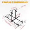 imageECOTRIC Rack Hitch Mounted 4 Bikes Platform Style Foldable Bicycles Carrier for Cars Trucks SUV with 2quot Hitch Receiver 4 Bikes X 50 lbs 200 lbs Total Load Capacity Alloy Steel Black