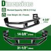 imageECOTRIC Rear Bumper Bar and Hitch Kit Zeroturn Mowers Compatible With John Deere Z235 Z255 Z335E Z335M Z345M Z345R Z355E Z355R Z365R Z375R Replacement for BM24481