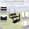 imageECOTRIC Rear Flip Folding Seat Kit Compatible with 20005up Club Car DS Model Golf Cart 400 lbs Weight Capacity  2 packagesFlip Folding Seat wGrab Bar
