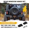imageECOTRIC Rear Window Hinge Set Compatible with 19871995 19972006 Jeep Wrangler YJ TJ LJ Replacement for 926119 5013722AA 5013722AB 5013723AA Hardtop Liftgate Glass Hinges Left ampamp Right