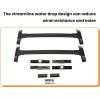 imageECOTRIC Roof Rack Side Rail Compatible with 20092017 Chevy Chevrolet Traverse Aluminum Replacement for 19244264 Factory Style 165 Lbscross bars