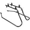 imageECOTRIC Saddle Bag Conversion Brackets Support Guard Compatible with Harley Softail 19842017 Heritage Springer Fatboy FLSTF FLSTS Bad Boy FXSTSB EFI FLSTFI Except for Deuce Models BlackBlack bracket
