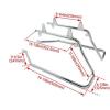 imageECOTRIC Saddle Bag Conversion Brackets Support Guard Compatible with Harley Softail 19842017 Heritage Springer Fatboy FLSTF FLSTS Bad Boy FXSTSB EFI FLSTFI Except for Deuce Models BlackChrome