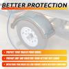 imageECOTRIC Single AXLE Trailer FENDERS 13quot Wheels Tires Set of 2