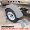 imageECOTRIC Single AXLE Trailer FENDERS 13quot Wheels Tires Set of 2