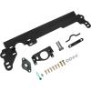 imageECOTRIC Steering Box Brace Compatible with 19842001 Cherokee XJ Steel WSector Shaft Support Steel Powder Coated Black