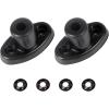 imageECOTRIC Sun Visor Repair Bracket Kit Compatible with 19972002 Jeep TJ Wrangler Sun Visor Mount Clip2 Pcs