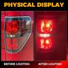 imageECOTRIC Tail Light Compatible with 20092014 Ford F150 F150 Pickup Styleside Rear Brake Lamp Left ampamp Right Side wBlack Trim Red Lens Housing Replacement for FO2818143 FO2819143 Without Bulbs