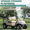 imageECOTRIC Tinted Windshield Compatible with 198220005 Club Car DS Golf Cart Smoke Style Fold Down Windscreen1 Pc
