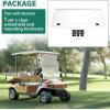 imageECOTRIC Tinted Windshield Compatible with 20005 to Current Club Car DS Golf Cart Smoke Style Windshield Approximate Dimensions 40quotW X 365quotH Fold DownClear