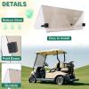 imageECOTRIC Tinted Windshield Compatible with 20005 to Current Club Car DS Golf Cart Smoke Style Windshield Approximate Dimensions 40quotW X 365quotH Fold DownTinted